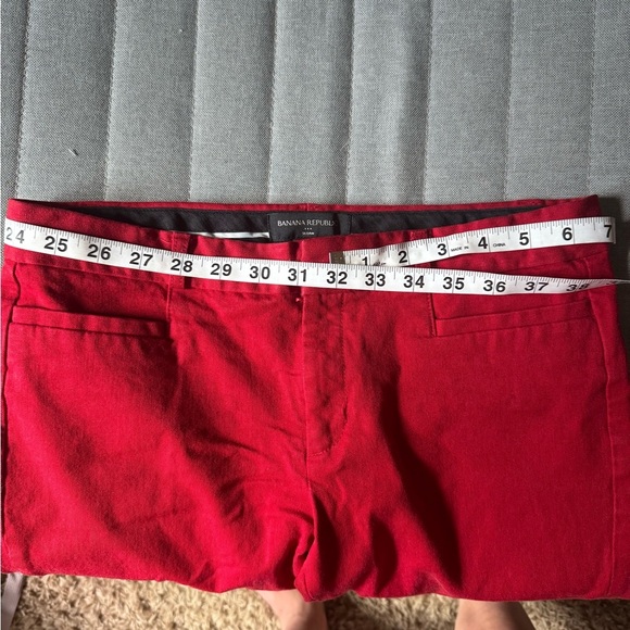 Banana Republic Red Ankle Cropped Pants - Picture 4 of 5